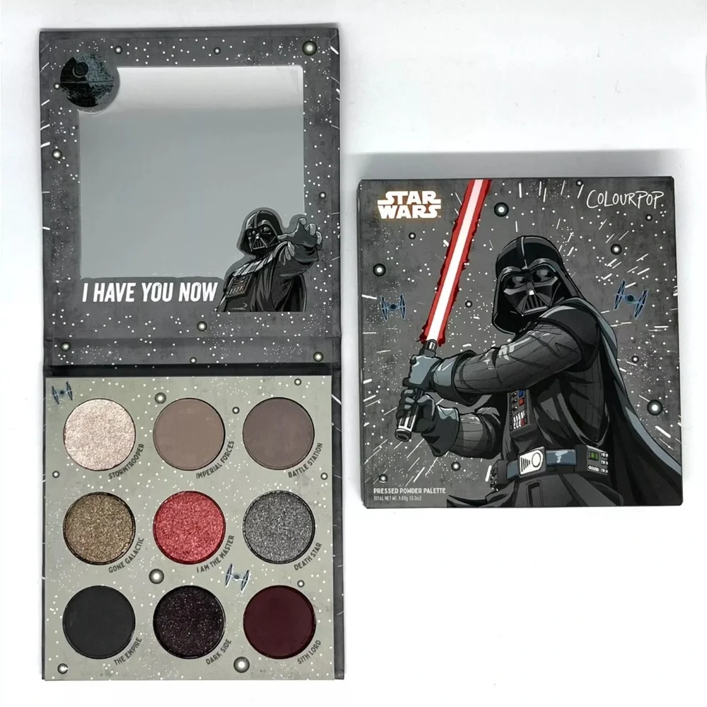 ColourPop Star Wars Darth Vader Pressed‎ Powder Eyeshadow 9 Pan Palette Grey Red
